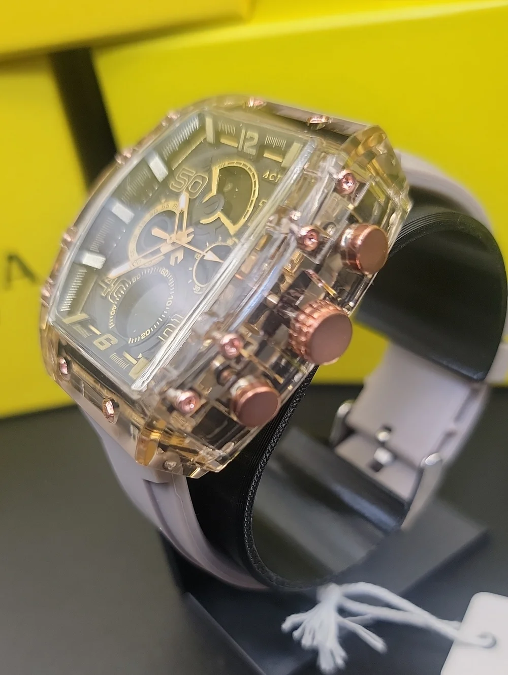 Activa Vion X Invicta Digital Essentials Men's Watch - 45mm. Apricot ACW8109-00